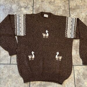 AR 100% Baby Alpaca Vintage Sweater